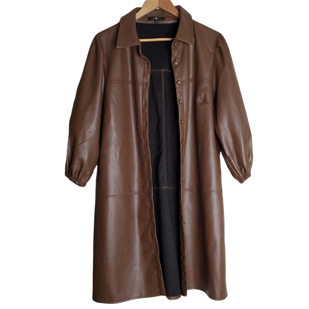 7 For All Mankind Brown Faux Dress NWT Size Large